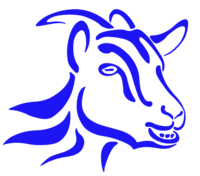 Nsburg town logo of a goat